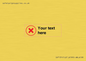 Custom plain background, red cross in a circle sign